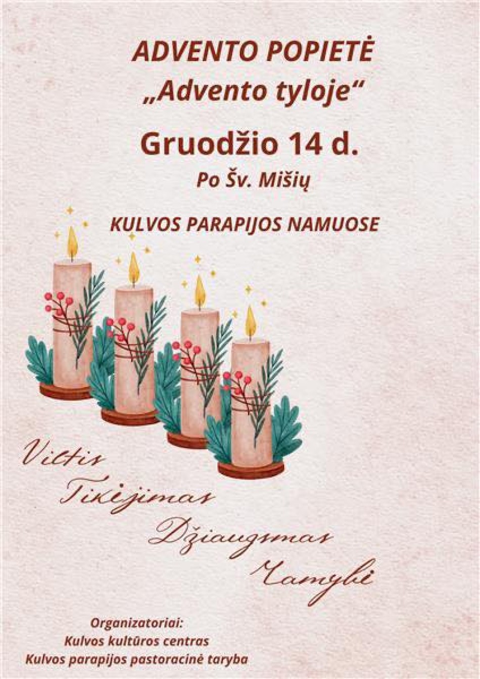 Advento popietė „Advento tyloje"