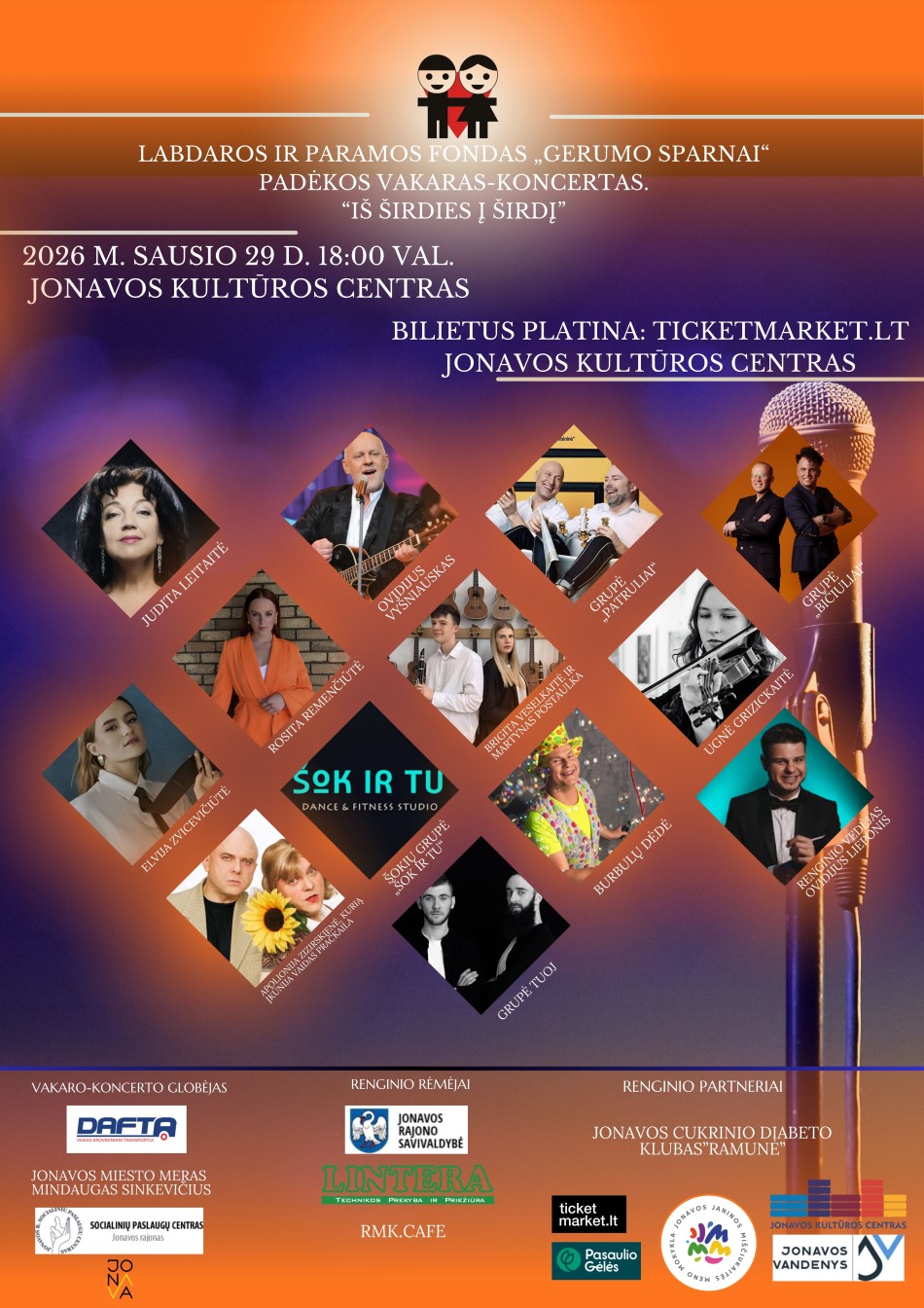 LPF „Gerumo sparnų“ padėkos koncertas „Iš širdies į širdį“